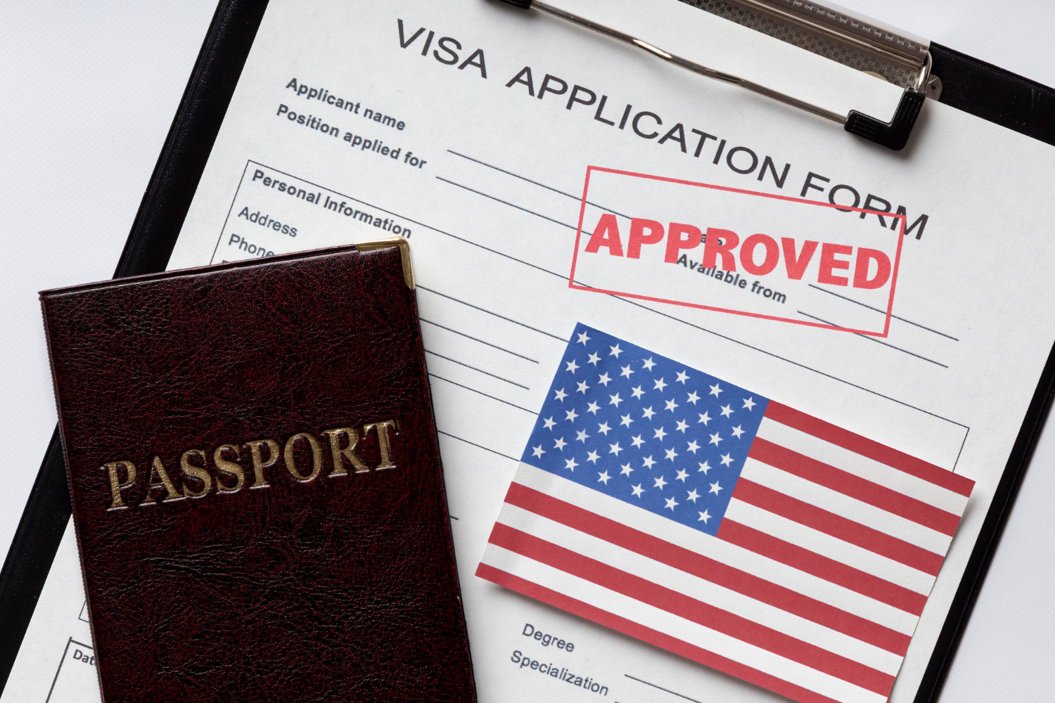 Visa application approved